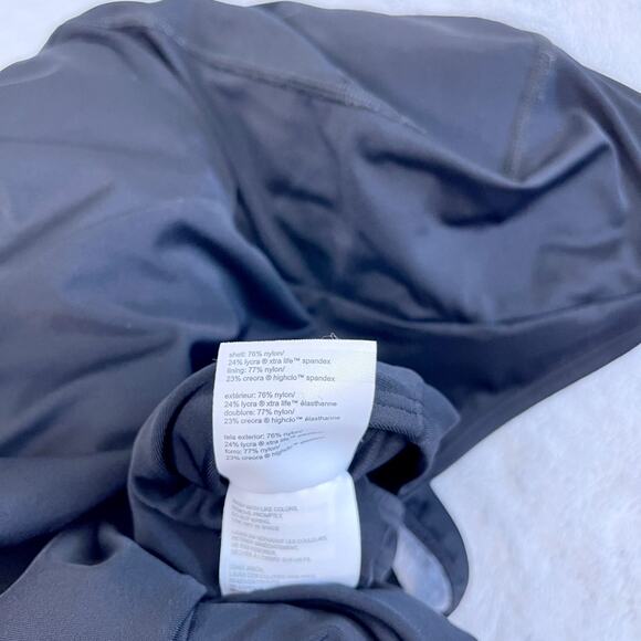 Speedo PowerFlex One Piece Swimsuit Black Solid Moderate Ultraback Womens 18 - Picture 6 of 6